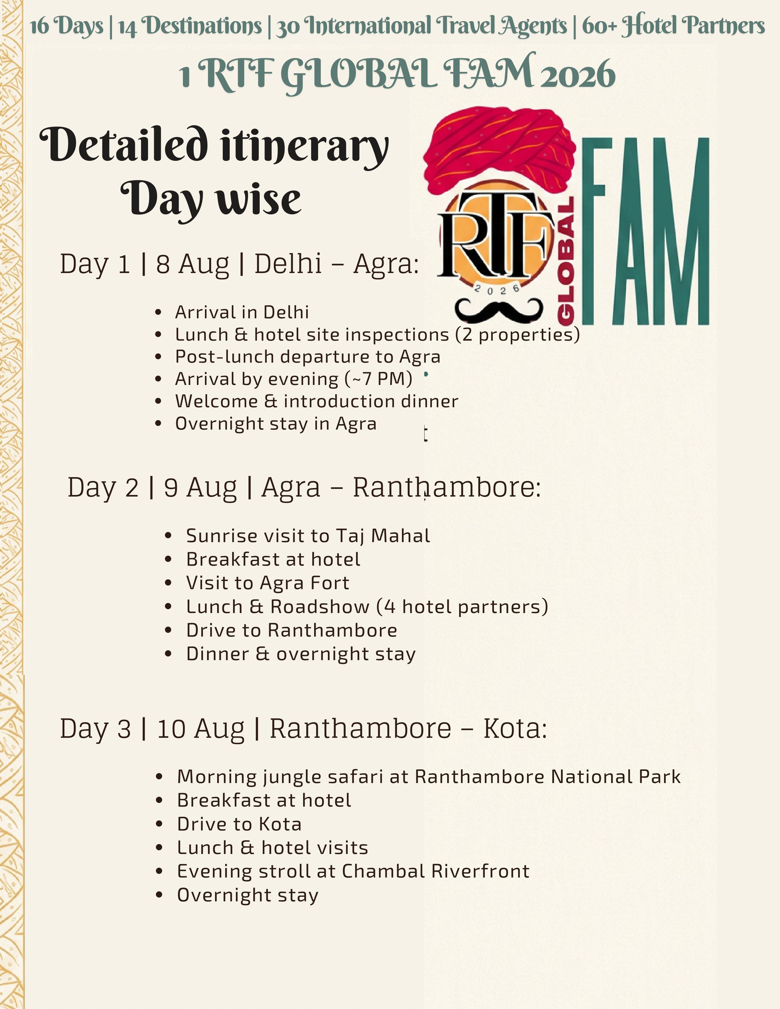 Itinerary Page 1